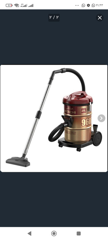 جاروبرقی سطلی هیتاچی اصل تایلندی مدل CV-950F