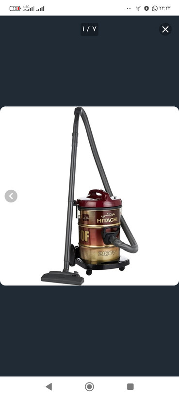 جاروبرقی سطلی هیتاچی اصل تایلندی مدل CV-950F