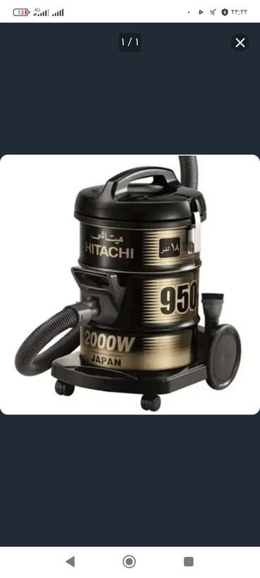 جاروبرقی سطلی هیتاچی اصل تایلندی مدل CV-950F